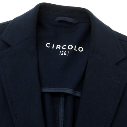 【中古】チルコロ1901 CIRCOLO 1901 ジャージーコットン 2つボタンスーツ ネイビー【 48 】【 状態ランクC 】【 メンズ 】