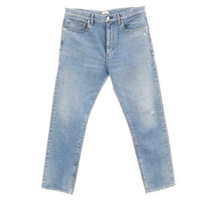 [Used] FOLLOW Distressed Stretch Cotton Jeans Denim Pants Light Blue [32] [Condition Rank C] [Men&