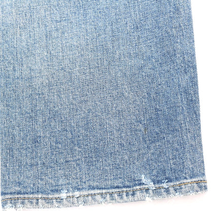 [Used] FOLLOW Distressed Stretch Cotton Jeans Denim Pants Light Blue [32] [Condition Rank C] [Men&