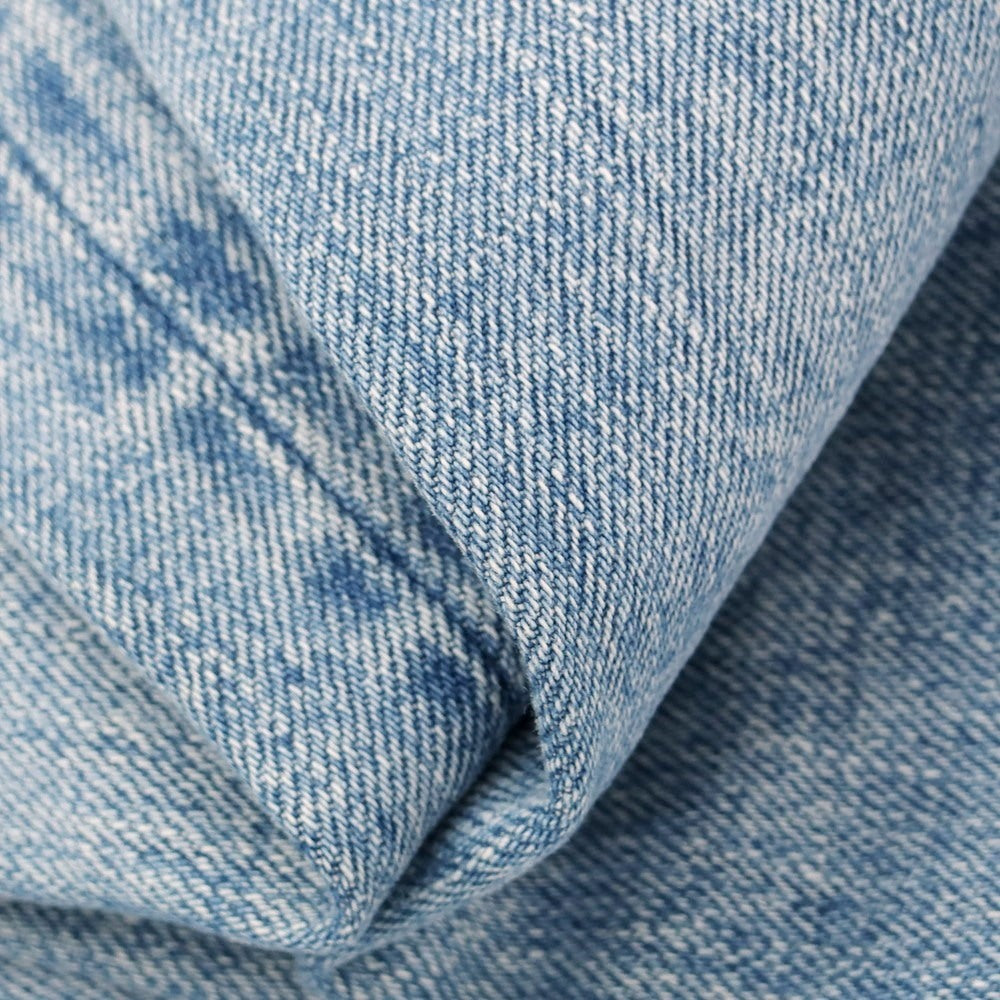 [Used] FOLLOW Distressed Stretch Cotton Jeans Denim Pants Light Blue [32] [Condition Rank C] [Men&