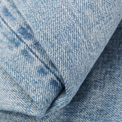 [Used] FOLLOW Distressed Stretch Cotton Jeans Denim Pants Light Blue [32] [Condition Rank C] [Men&
