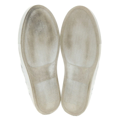 [Used] Barneys New York BARNEYS NEWYORK Intrecciato leather slip-on sneakers White [42] [Condition rank B] [Men&