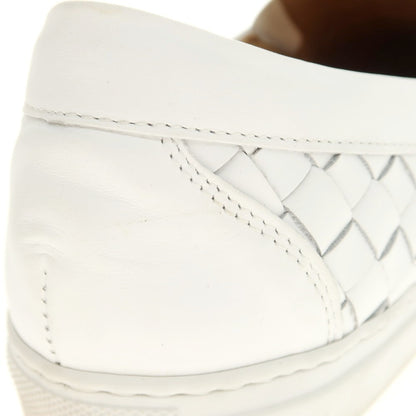 [Used] Barneys New York BARNEYS NEWYORK Intrecciato leather slip-on sneakers White [42] [Condition rank B] [Men&