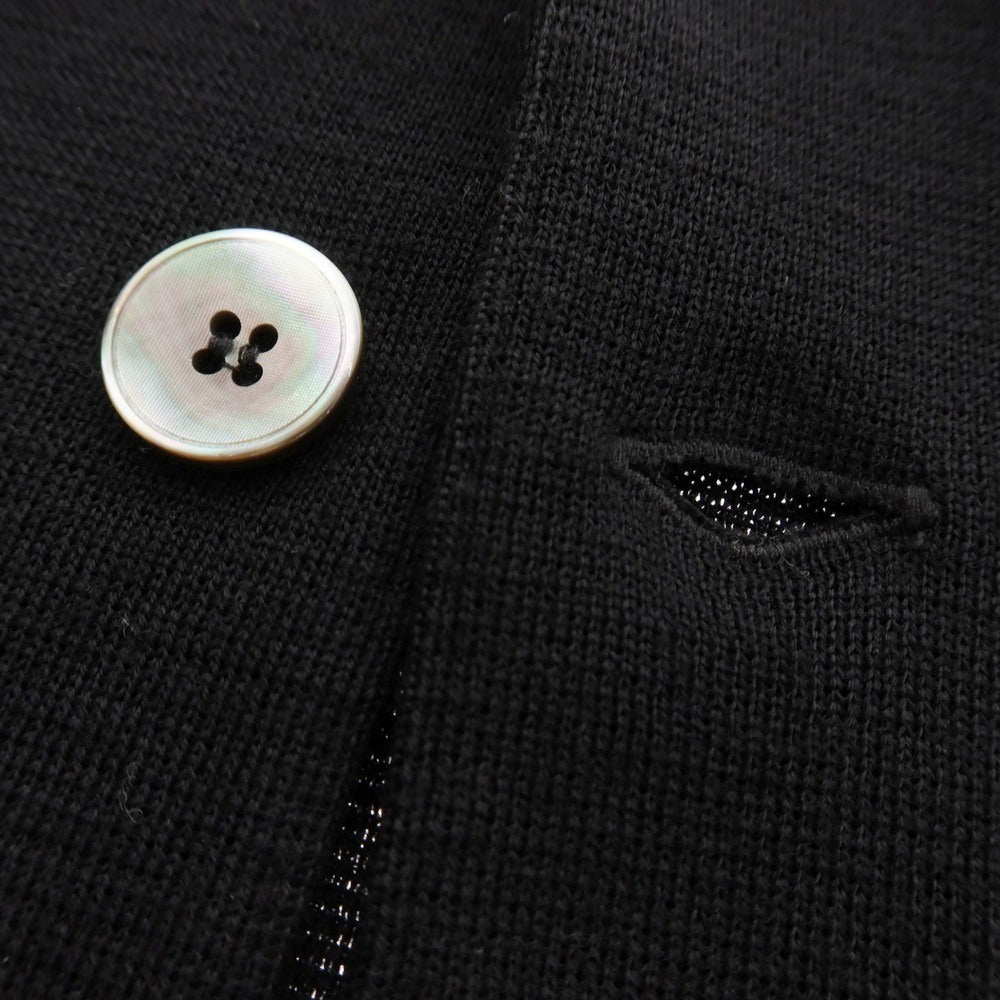 【中古】ラルディーニ LARDINI ウール 2B ニットジャケット ブラック【 S 】【 状態ランクB 】【 メンズ 】