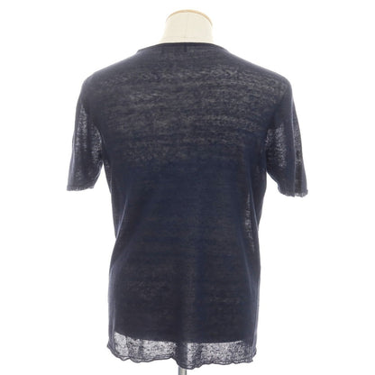[Used] ROBERTO COLLINA High gauge linen crew neck short sleeve pullover knit navy [No description (S rank)] [Condition rank B] [Men&