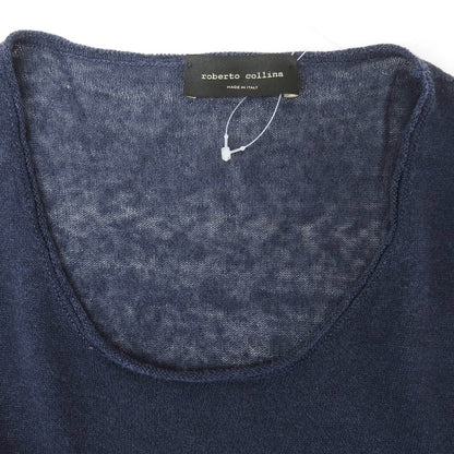[Used] ROBERTO COLLINA High gauge linen crew neck short sleeve pullover knit navy [No description (S rank)] [Condition rank B] [Men&