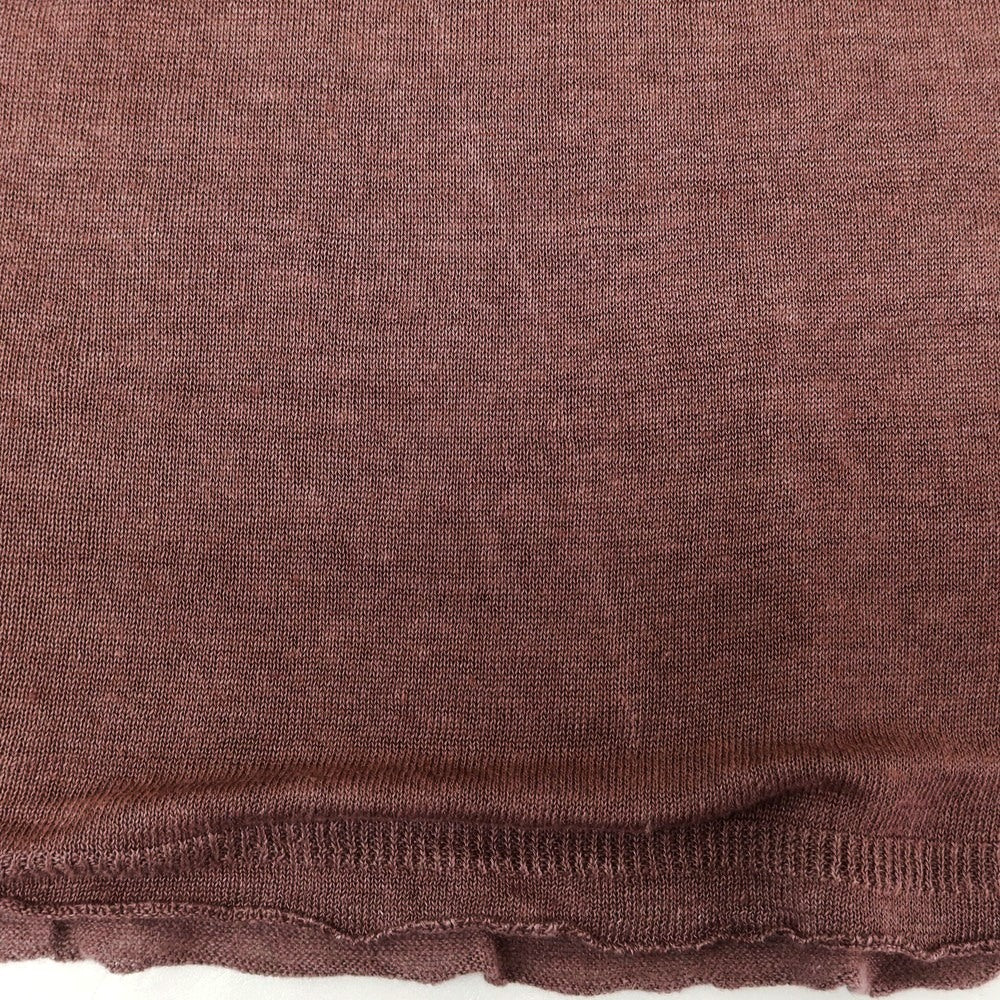 [Used] ROBERTO COLLINA High gauge linen crew neck short sleeve pullover knit purple [48] [Condition rank B] [Men&
