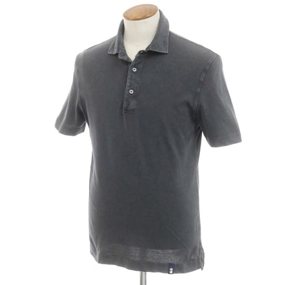 [Used] Drumohr Cotton Pique Short Sleeve Polo Shirt Dark Gray [M] [Condition Rank C] [Men&