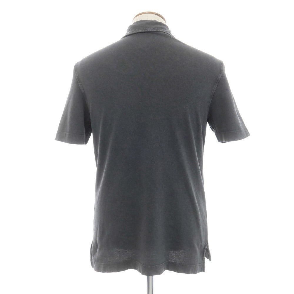 [Used] Drumohr Cotton Pique Short Sleeve Polo Shirt Dark Gray [M] [Condition Rank C] [Men&