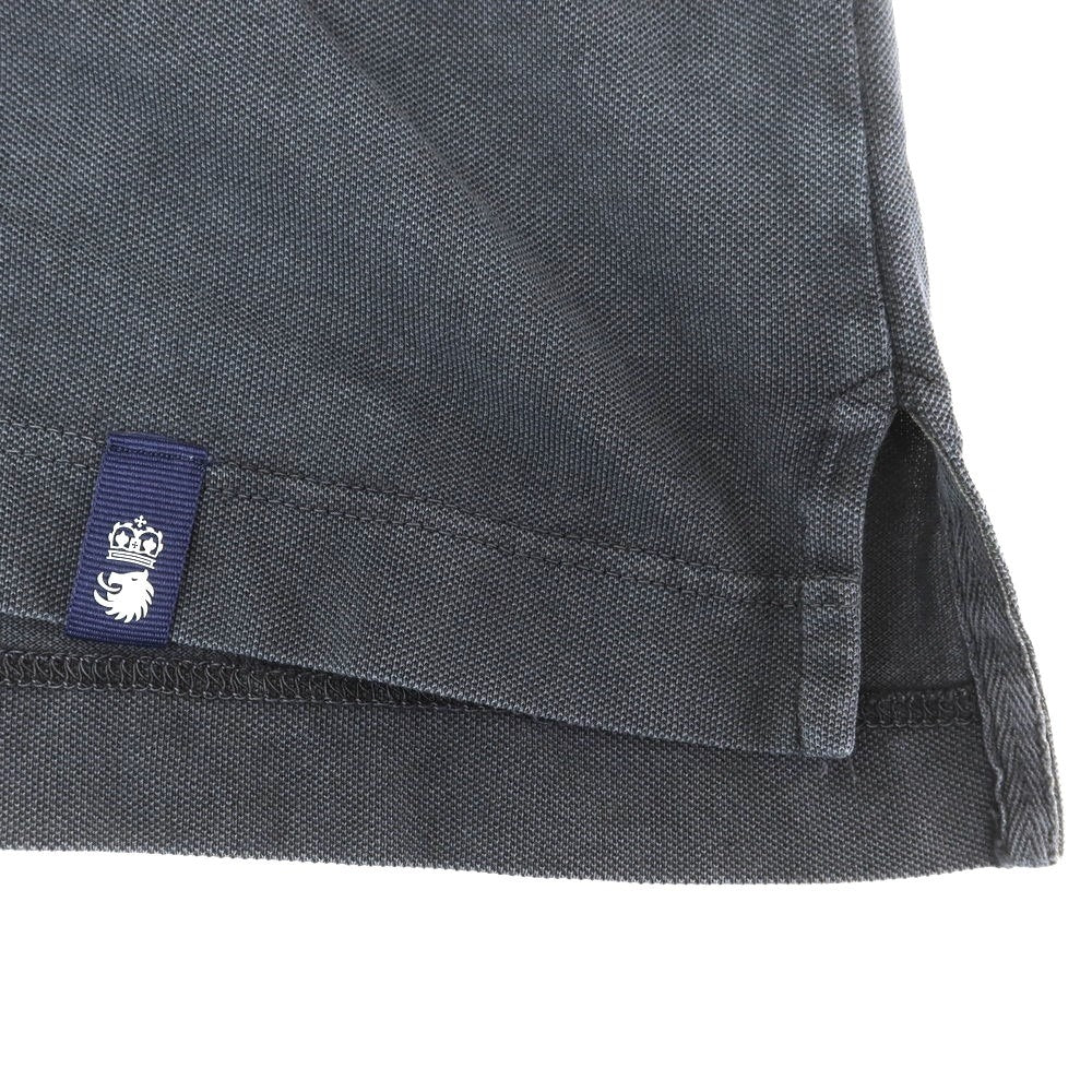 [Used] Drumohr Cotton Pique Short Sleeve Polo Shirt Dark Gray [M] [Condition Rank C] [Men&