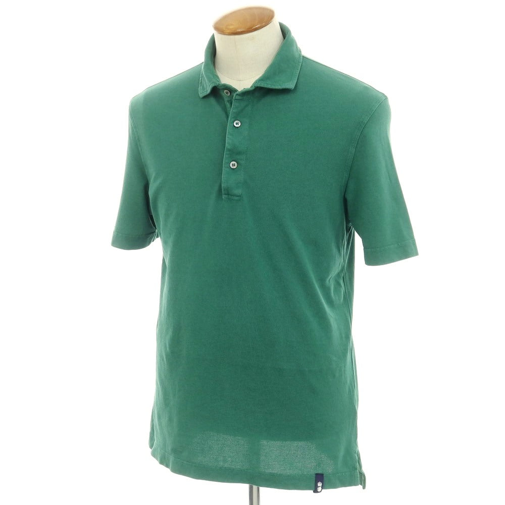 [Used] Drumohr Cotton Pique Short Sleeve Polo Shirt Green [M] [Condition Rank B] [Men&