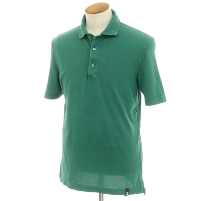 [Used] Drumohr Cotton Pique Short Sleeve Polo Shirt Green [M] [Condition Rank B] [Men&