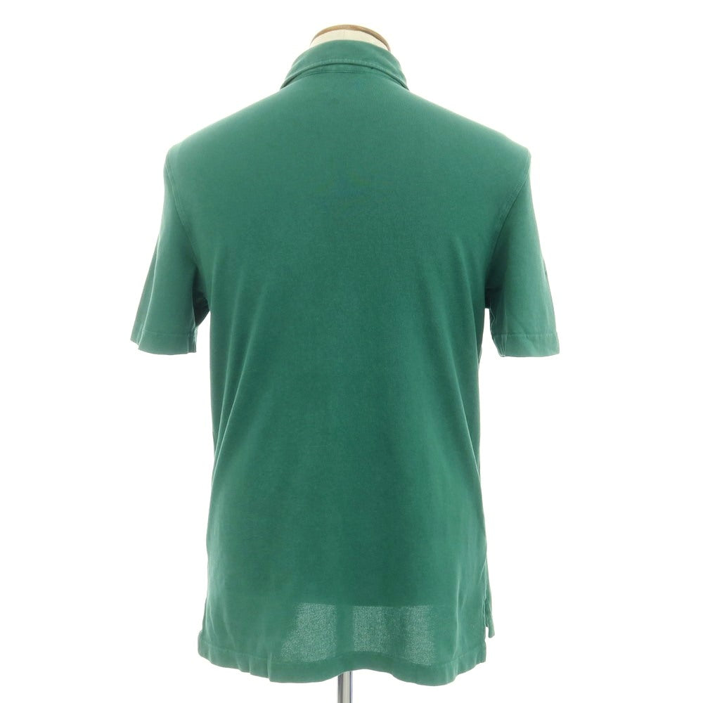 [Used] Drumohr Cotton Pique Short Sleeve Polo Shirt Green [M] [Condition Rank B] [Men&