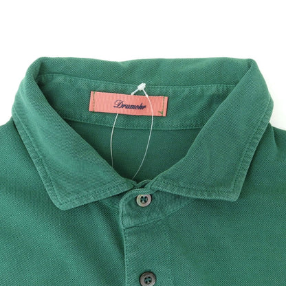[Used] Drumohr Cotton Pique Short Sleeve Polo Shirt Green [M] [Condition Rank B] [Men&