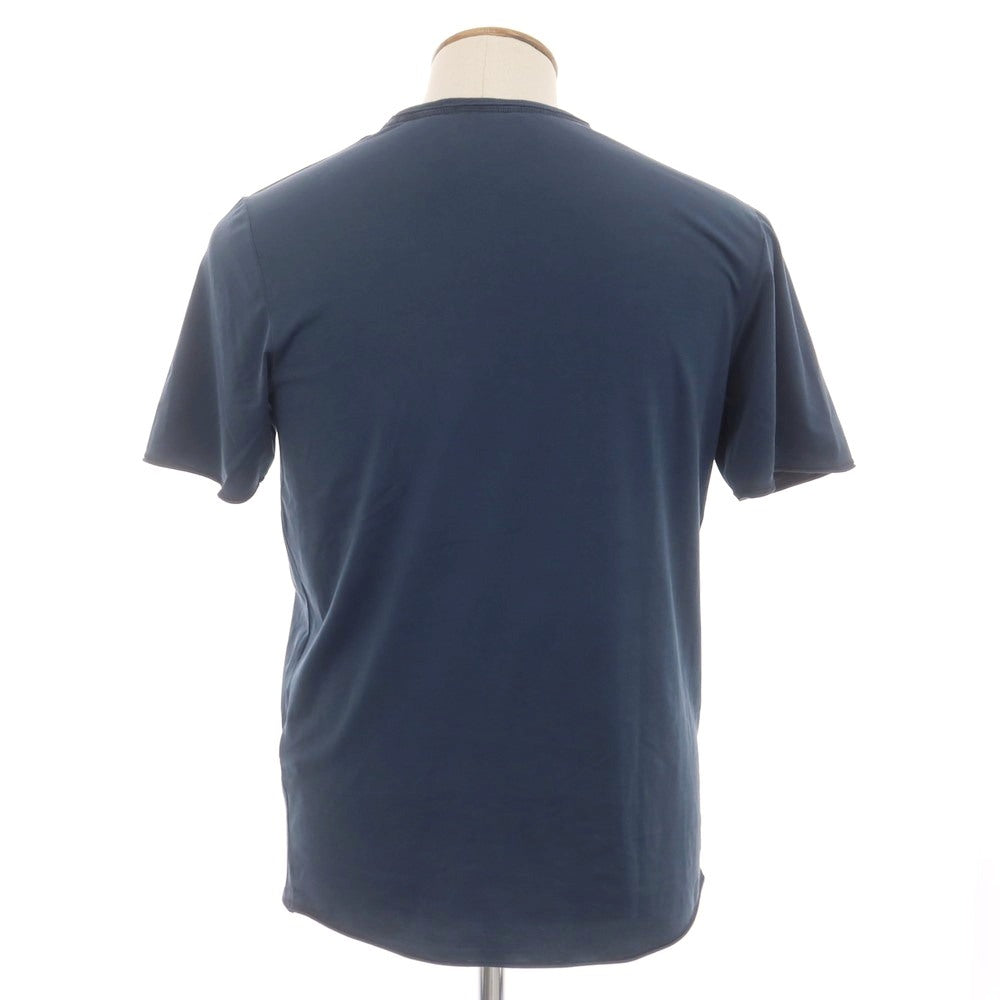 [Used] GRAN SASSO Stretch Cotton Crew Neck Pocket Short Sleeve T-Shirt Navy [46] [Condition Rank B] [Men&