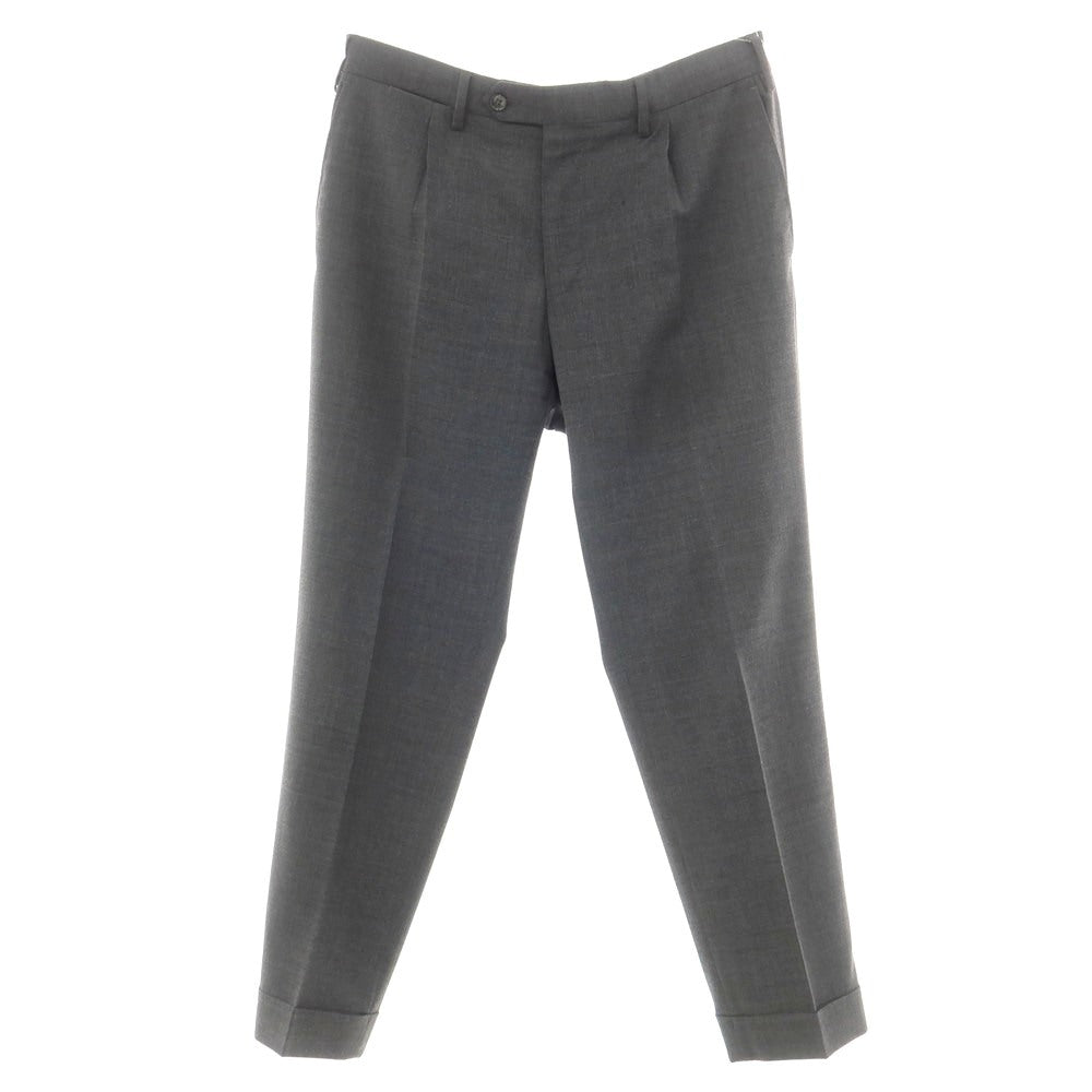 [Used] GERMANO Travel Edition Stretch Polyester Wool Dress Slacks Pants Dark Gray [50] [Condition Rank C] [Men&