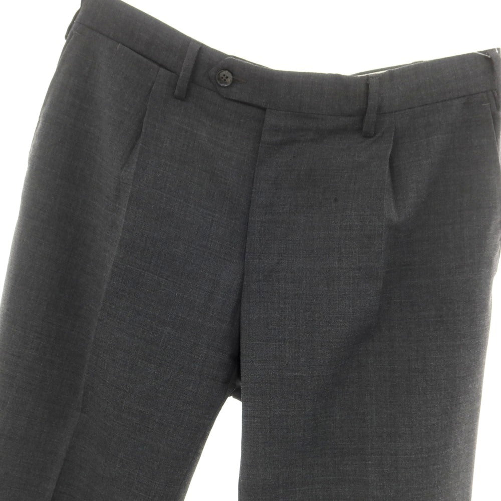 [Used] GERMANO Travel Edition Stretch Polyester Wool Dress Slacks Pants Dark Gray [50] [Condition Rank C] [Men&