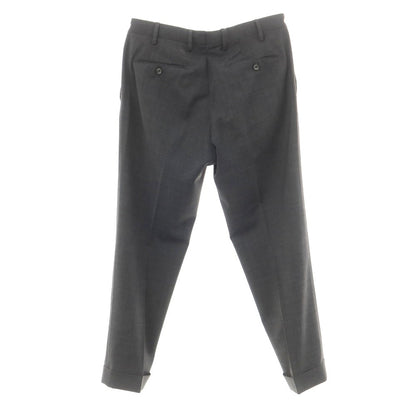 [Used] GERMANO Travel Edition Stretch Polyester Wool Dress Slacks Pants Dark Gray [50] [Condition Rank C] [Men&