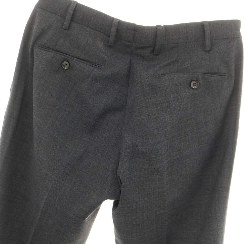 [Used] GERMANO Travel Edition Stretch Polyester Wool Dress Slacks Pants Dark Gray [50] [Condition Rank C] [Men&