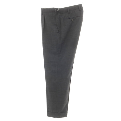 [Used] GERMANO Travel Edition Stretch Polyester Wool Dress Slacks Pants Dark Gray [50] [Condition Rank C] [Men&