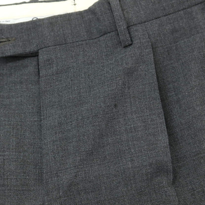[Used] GERMANO Travel Edition Stretch Polyester Wool Dress Slacks Pants Dark Gray [50] [Condition Rank C] [Men&