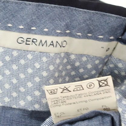 [Used] GERMANO Stretch Polyester Wool Dress Slacks Pants Navy [48] [Condition Rank B] [Men&