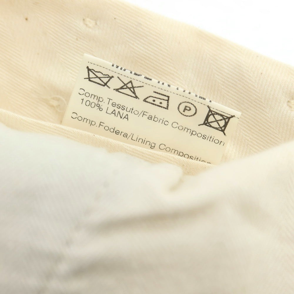 【中古】ジェルマーノ GERMANO ウール チェック ドレススラックスパンツ グレーxブラック【 48 】【 状態ランクC 】【 メンズ 】