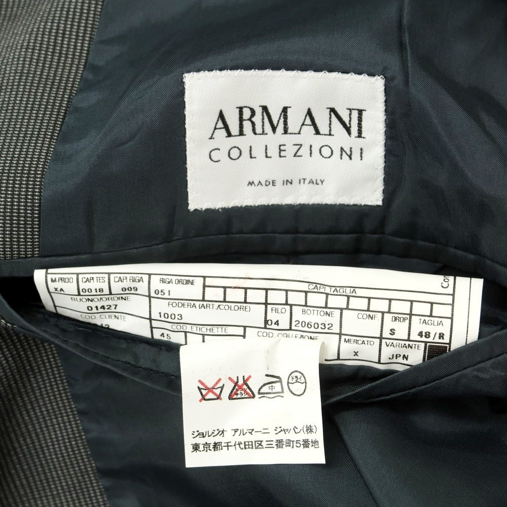 [Used] ARMANI COLLEZIONI Wool Polyester 3 Button Suit Grey [48] [Condition Rank B] [Men&