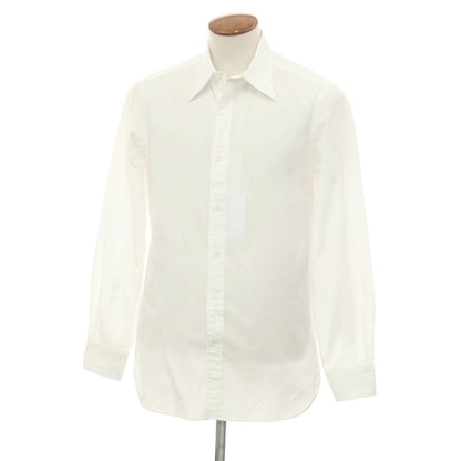 [Used] camoshita cotton long point collar dress shirt white [No size indicated (M size)] [Condition rank C] [Men&