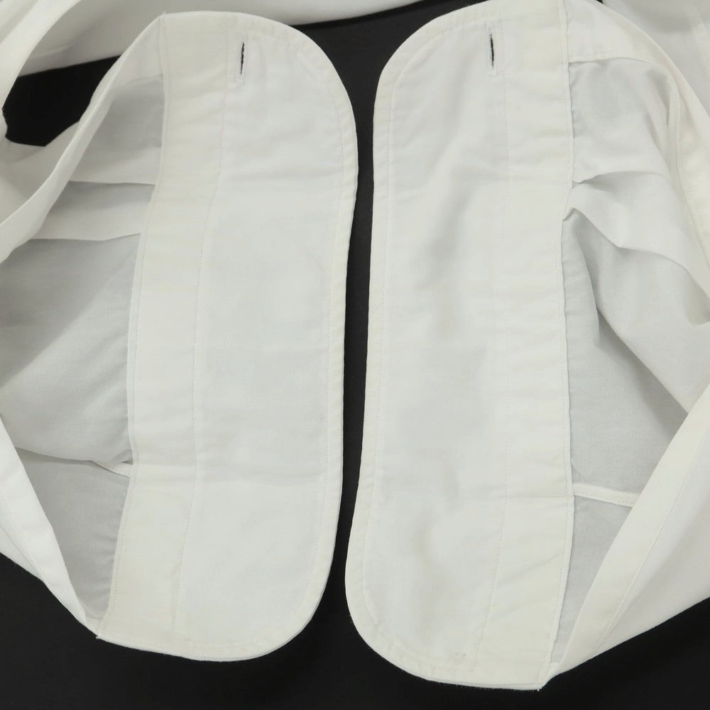 [Used] camoshita cotton long point collar dress shirt white [No size indicated (M size)] [Condition rank C] [Men&