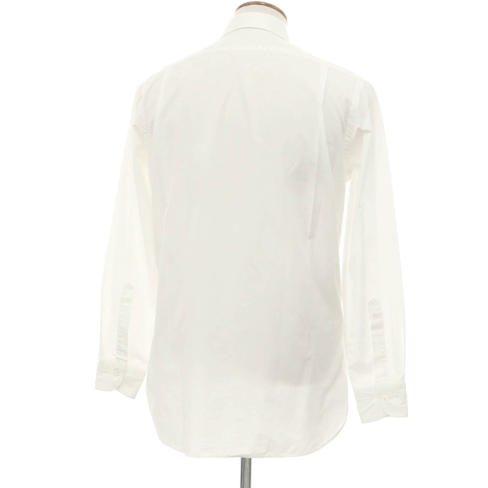 [Used] camoshita cotton long point collar dress shirt white [No size indicated (M size)] [Condition rank C] [Men&