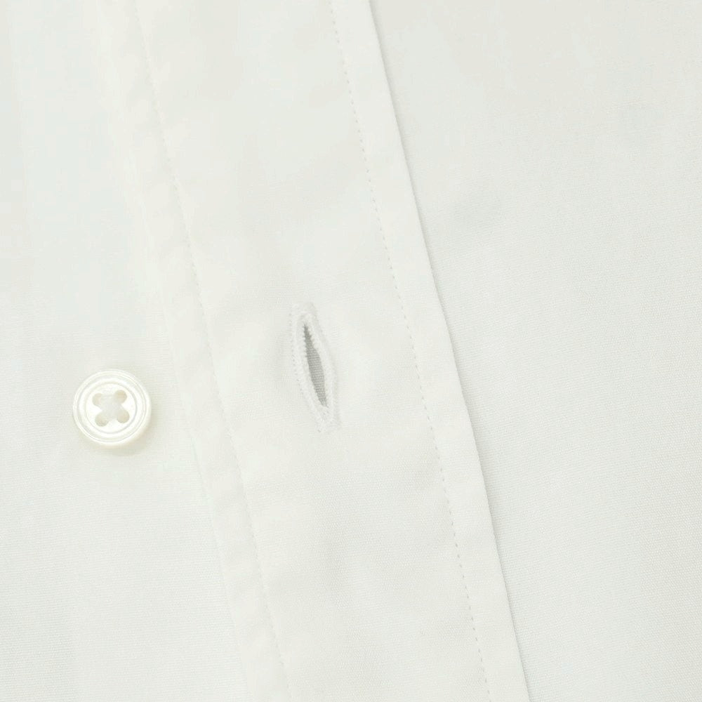 [Used] camoshita cotton long point collar dress shirt white [No size indicated (M size)] [Condition rank C] [Men&