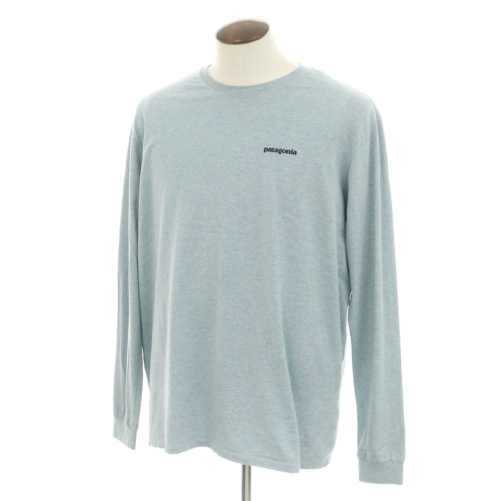 [Used] Patagonia Cotton Polyester Crew Neck Long Sleeve T-Shirt Light Grayish Blue [XL] [Condition Rank B] [Men&