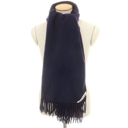 【中古】アクネストゥディオズ ACNE STUDIOS ウール 大判 マフラー ネイビー【 状態ランクC 】【 ユニセックス 】