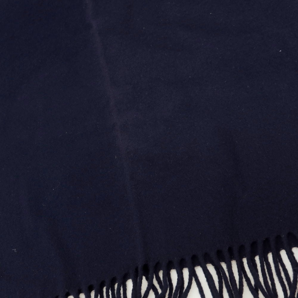 【中古】アクネストゥディオズ ACNE STUDIOS ウール 大判 マフラー ネイビー【 状態ランクC 】【 ユニセックス 】