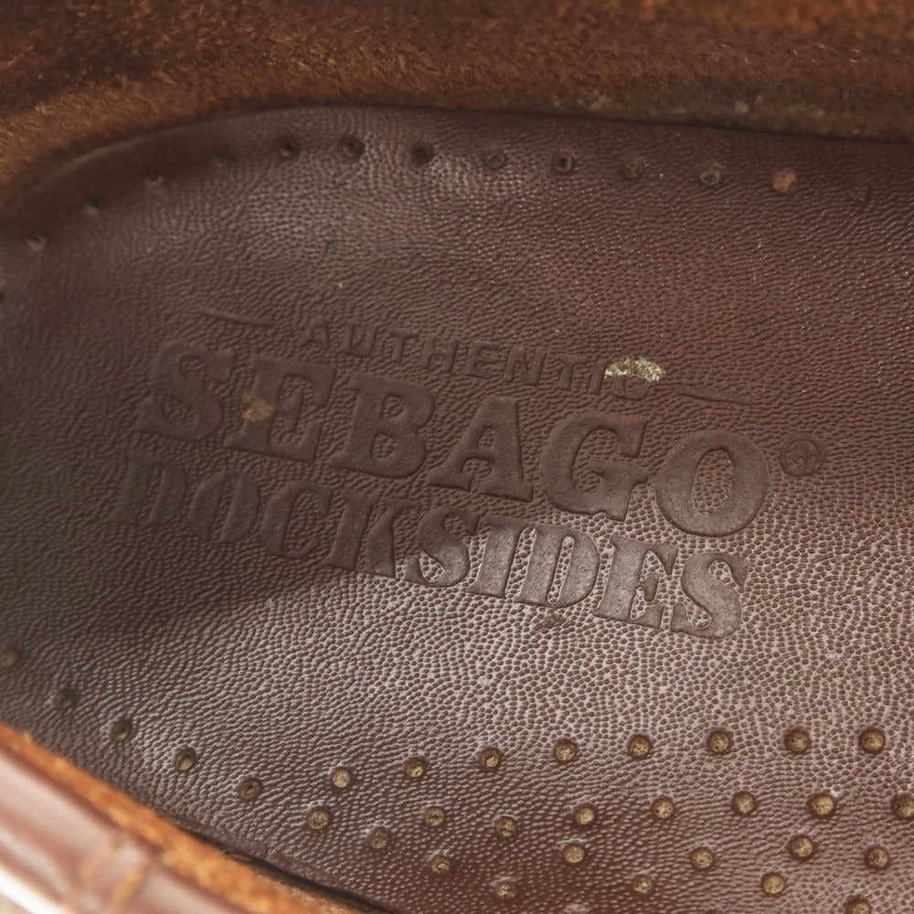 【中古】セバゴ SEBAGO レザー デッキシューズ ブラウン【 US9.5 】【 状態ランクB 】【 メンズ 】