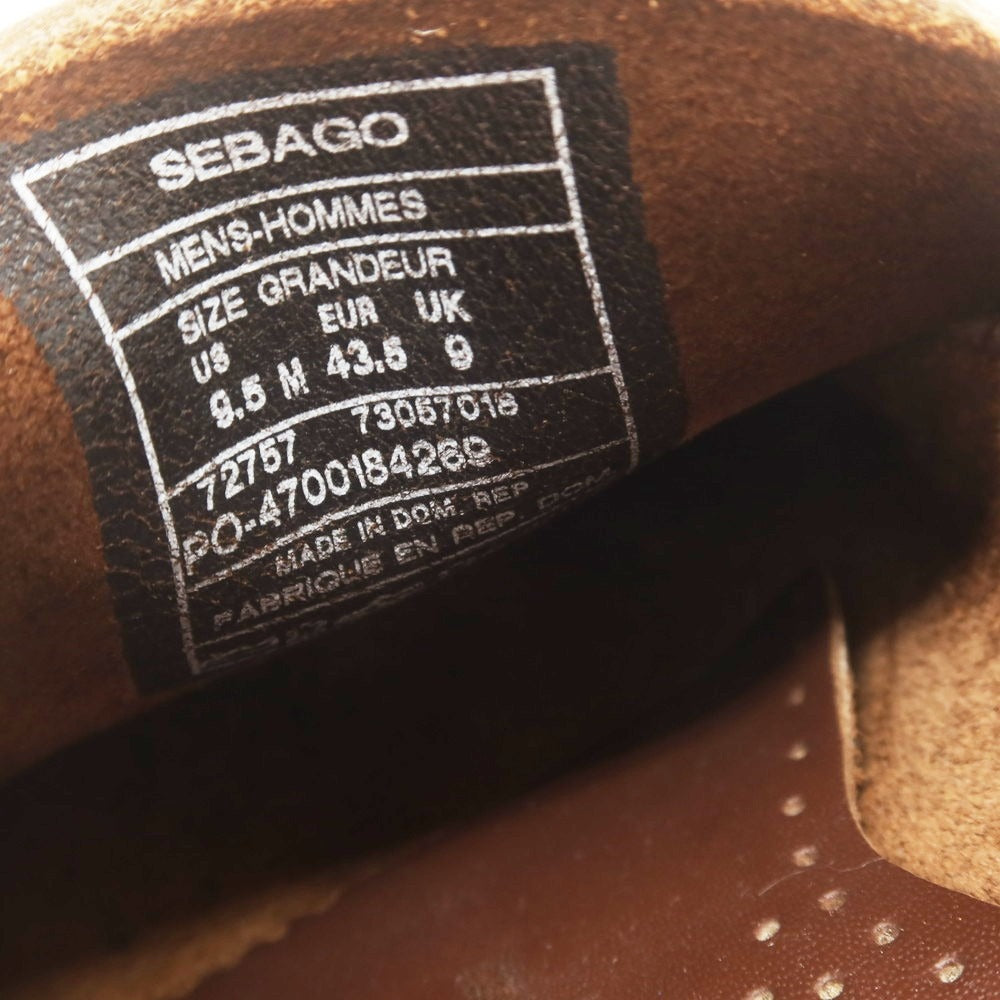 【中古】セバゴ SEBAGO レザー デッキシューズ ブラウン【 US9.5 】【 状態ランクB 】【 メンズ 】