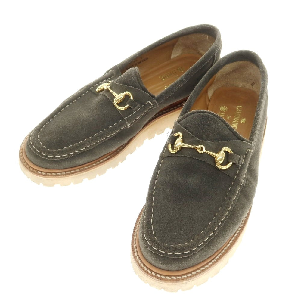 [Used] CAMINANDO Suede Bit Loafers Grayish Green [9] [Condition Rank B] [Men&