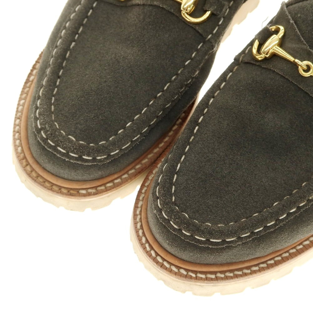 [Used] CAMINANDO Suede Bit Loafers Grayish Green [9] [Condition Rank B] [Men&