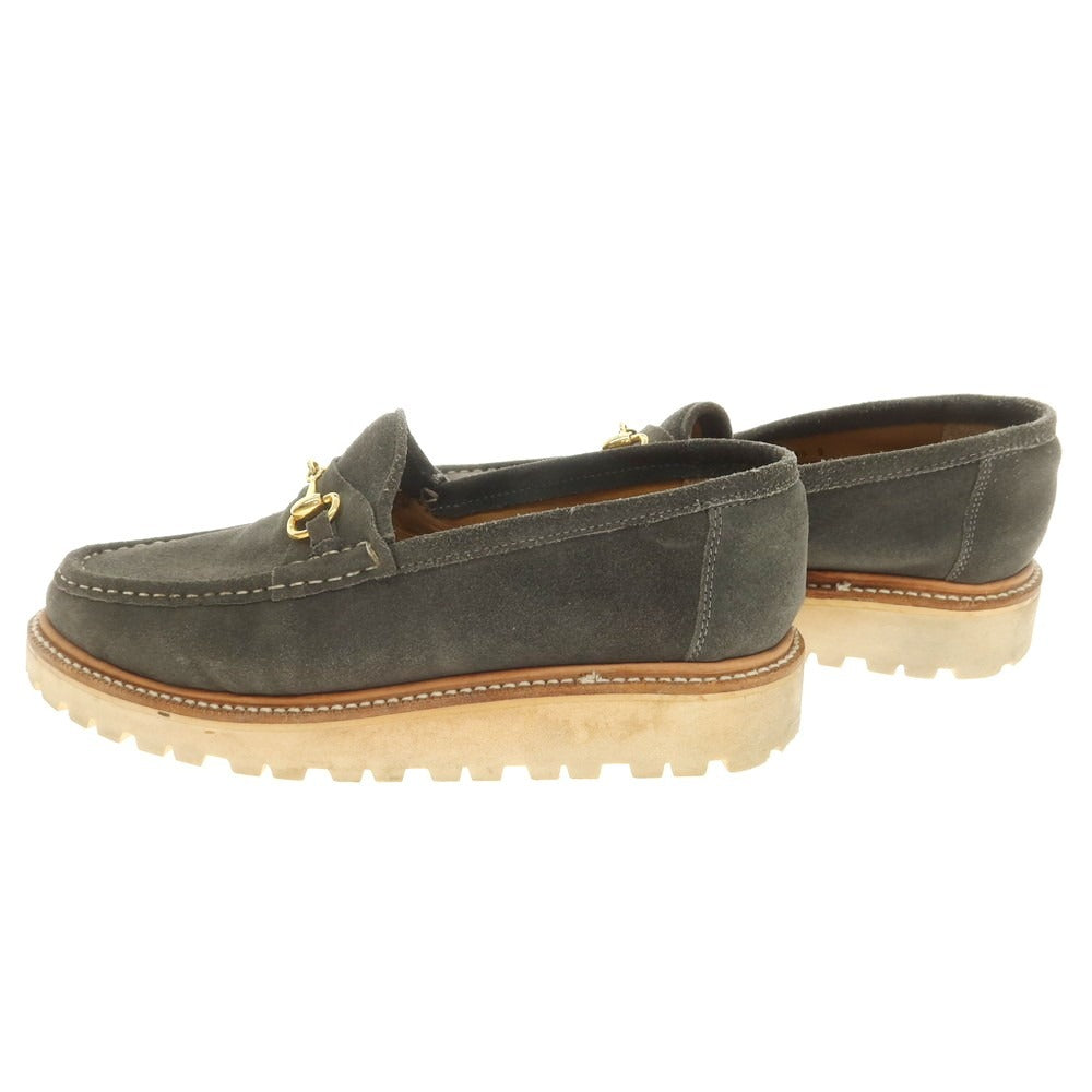 [Used] CAMINANDO Suede Bit Loafers Grayish Green [9] [Condition Rank B] [Men&