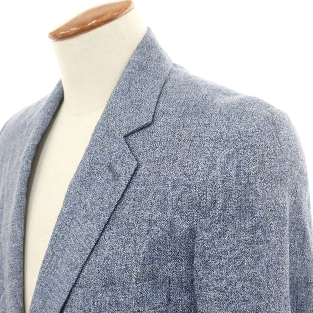 【中古】アニエスベーオム Agnes b. homme リネン 2つボタンスーツ ミックスブルー系【 上46/下38 】【 状態ランクB 】【 メンズ 】