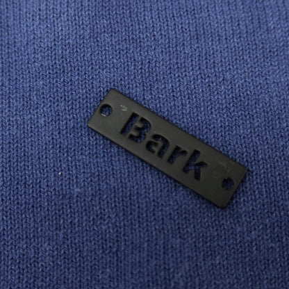 【中古】バーク BARK ハイゲージ コットン 半袖 ポロニット ライトネイビー【 L 】【 状態ランクC 】【 メンズ 】 [APD]