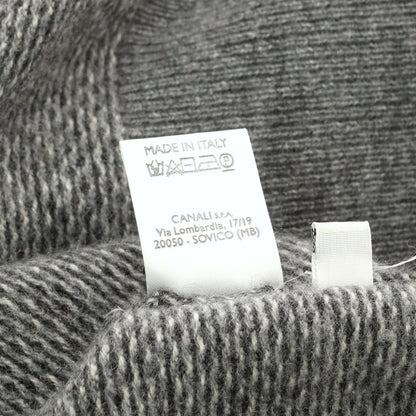 【中古】カナーリ CANALI カシミヤ クルーネック プルオーバーニット グレー【 48 】【 状態ランクB 】【 メンズ 】