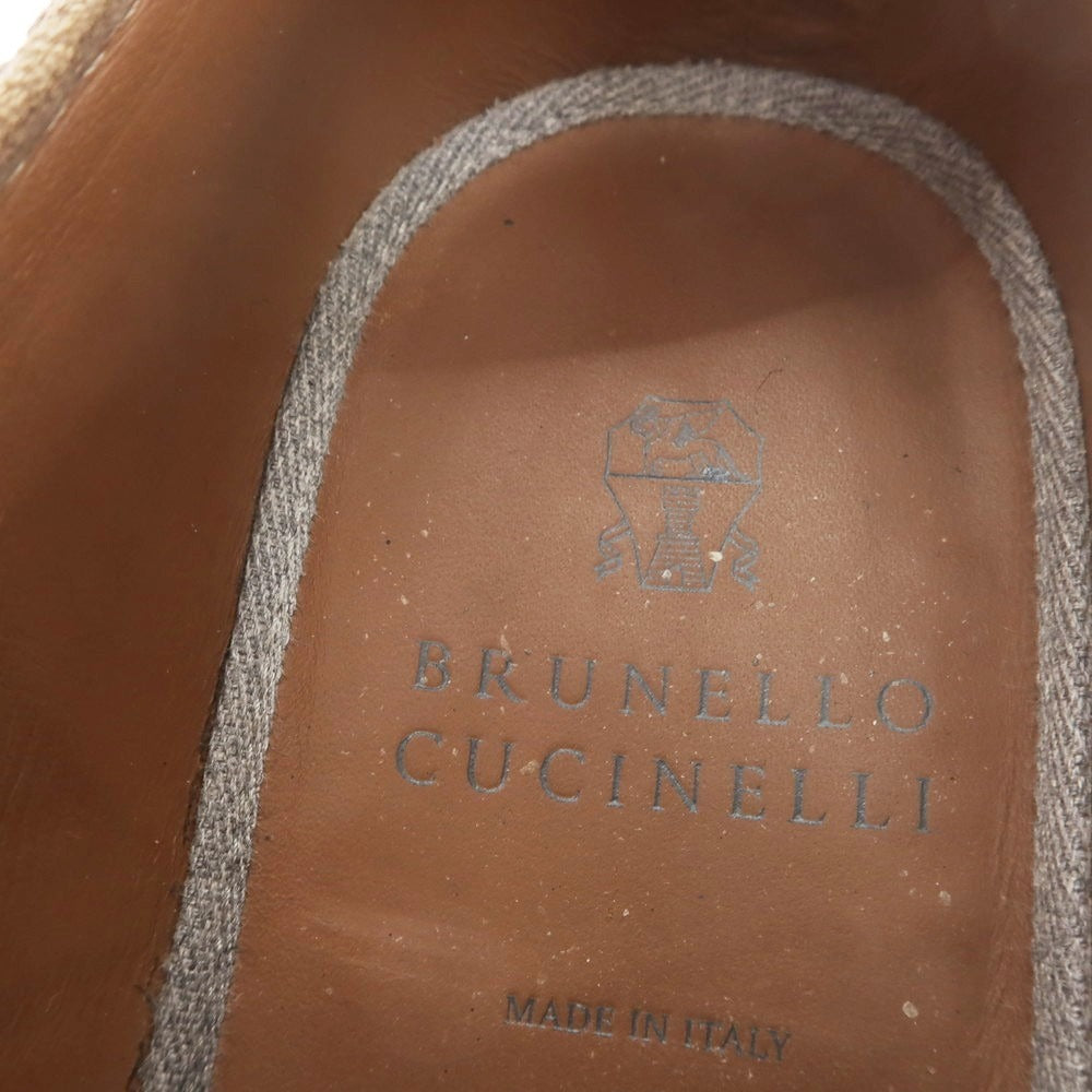 [Used] Brunello Cucinelli Vachetta Leather Derby Shoes Brown [41] [Condition Rank C] [Men&