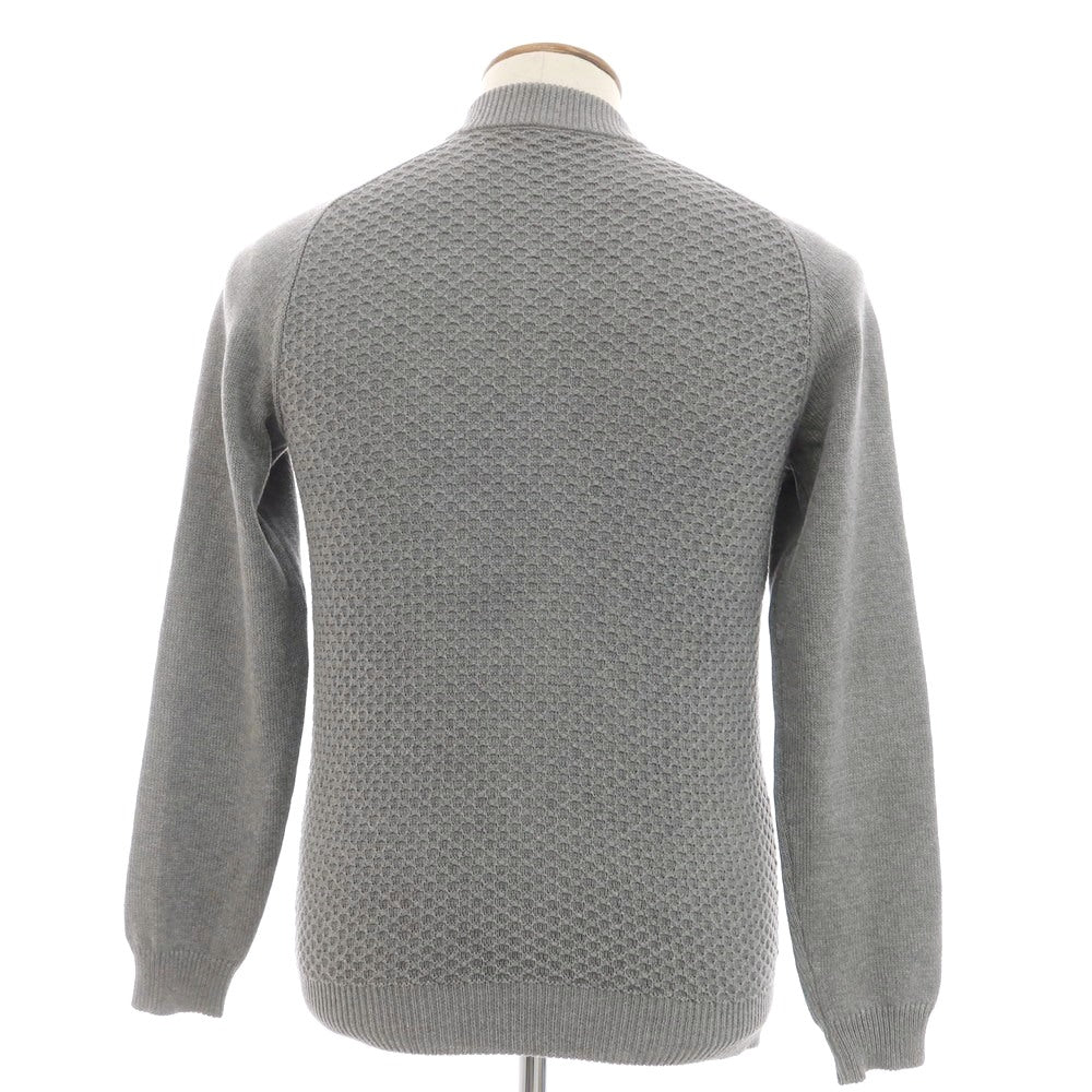 [Used] ZANONE mid-gauge cotton knit double-zip cardigan, gray [46] [Condition: C] [Men&