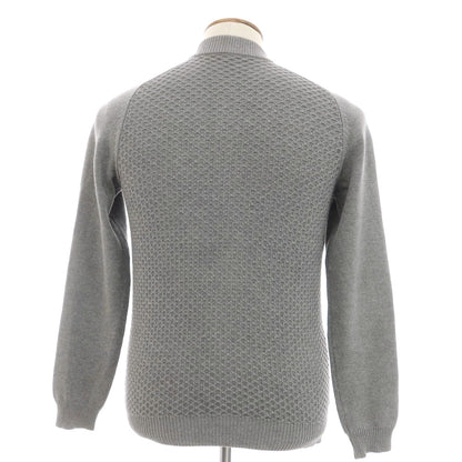 [Used] ZANONE mid-gauge cotton knit double-zip cardigan, gray [46] [Condition: C] [Men&
