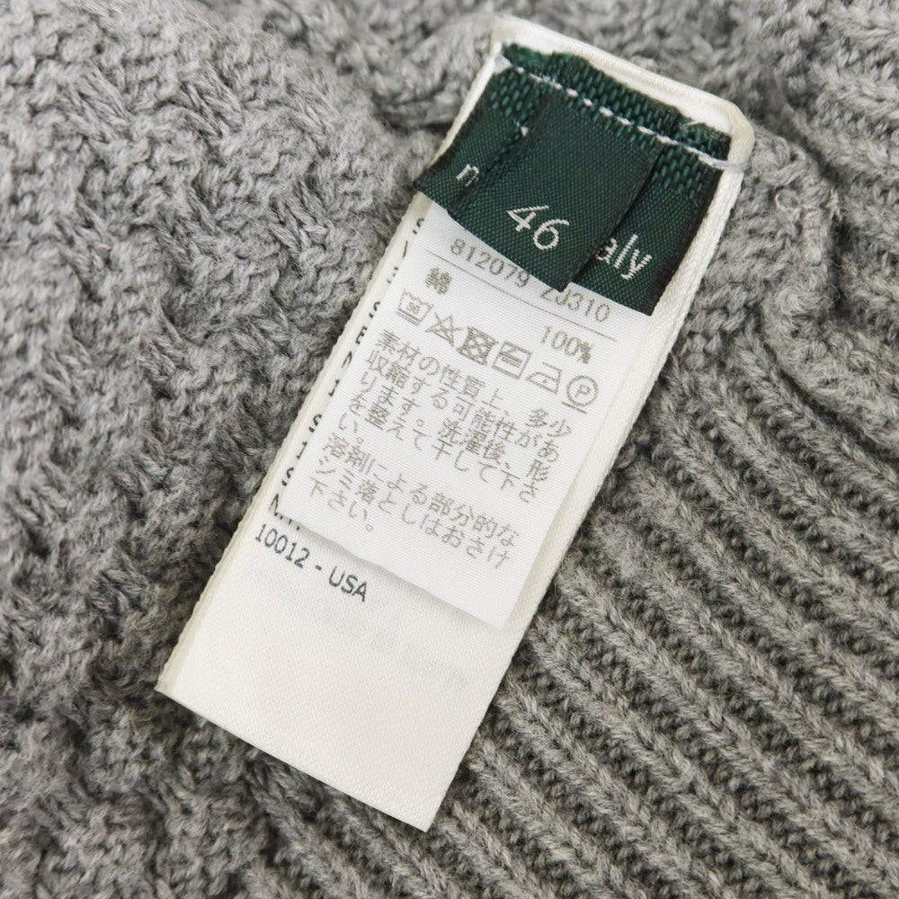 [Used] ZANONE mid-gauge cotton knit double-zip cardigan, gray [46] [Condition: C] [Men&