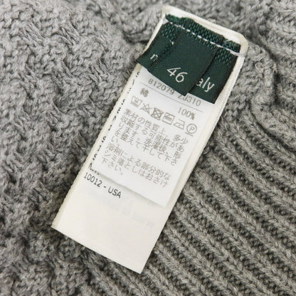 [Used] ZANONE mid-gauge cotton knit double-zip cardigan, gray [46] [Condition: C] [Men&