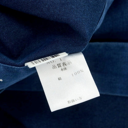 [Used] BARBA DANDY LIFE Cotton Horizontal Collar Casual Shirt Dark Blue [M] [Condition Rank B] [Men&