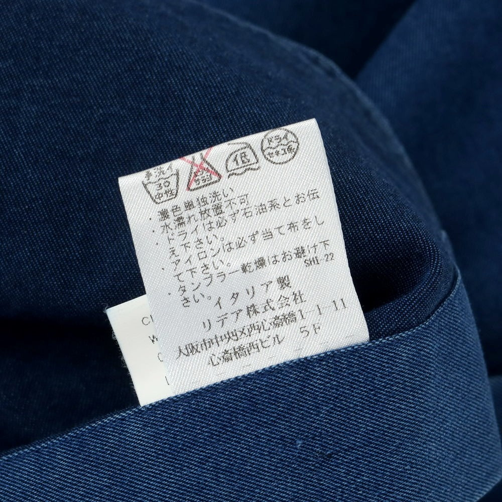 [Used] BARBA DANDY LIFE Cotton Horizontal Collar Casual Shirt Dark Blue [M] [Condition Rank B] [Men&